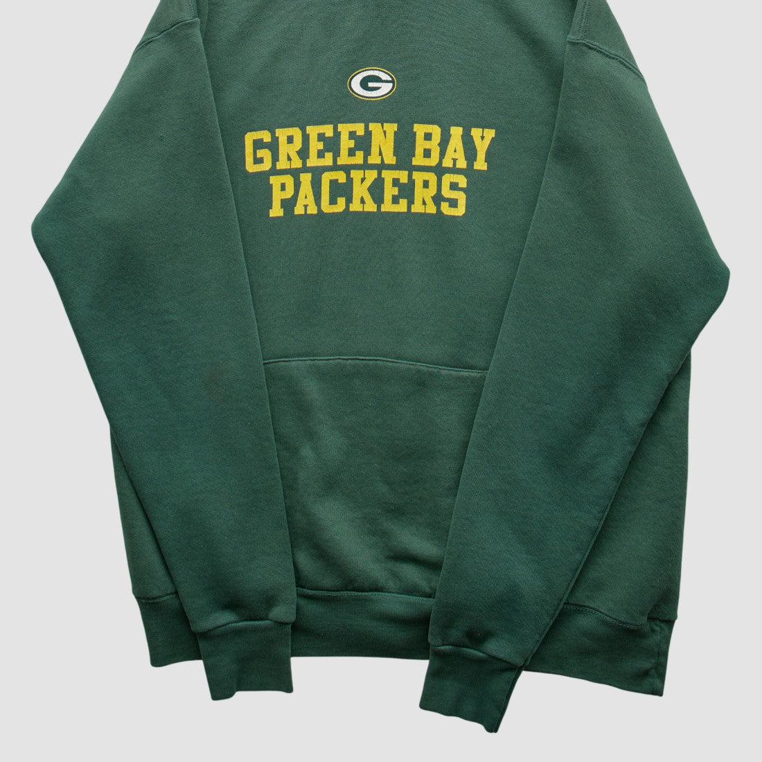 Green Bay Packers NFL 2000s Hooded Pullover Sweatshirt Green Vintage