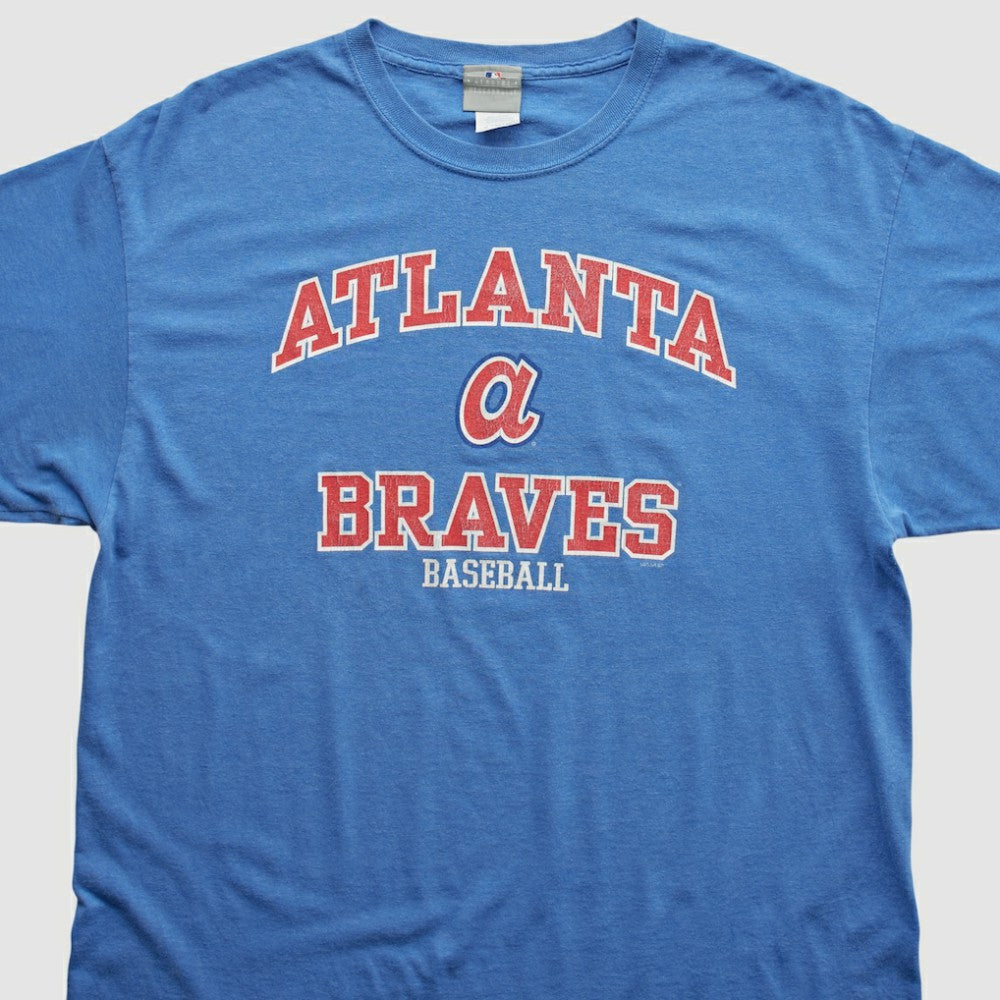 Atlanta Braves MLB Genuine Merchandise 2000s T-shirt - Blue - M by Fanatics Real Vintage T-shirts