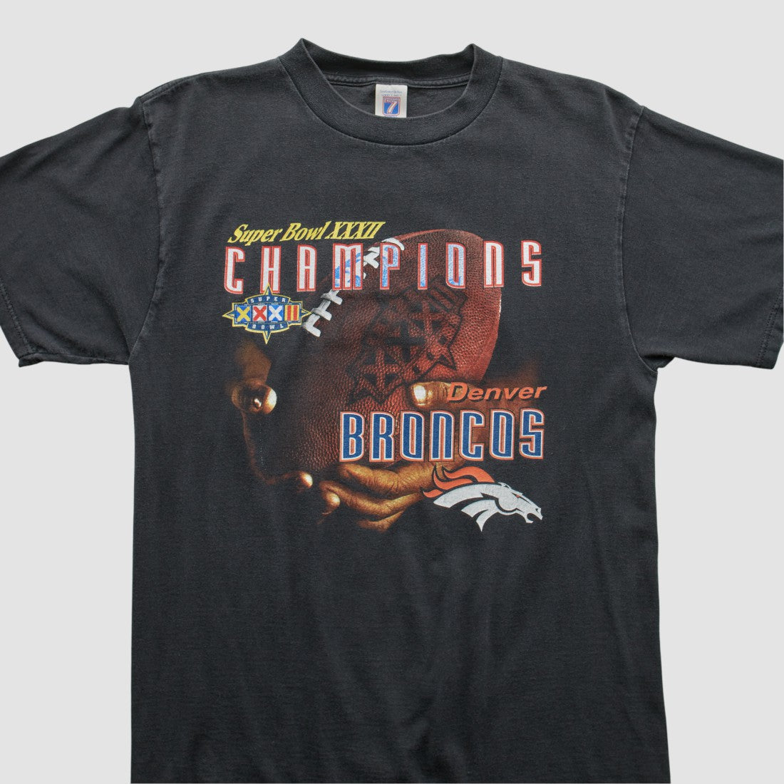 Denver Broncos Logo Athletic 1998 T-shirt Black Vintage