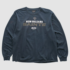 New Orleans Saints Reebok 2010 Long Sleeve T-shirt Navy Vintage