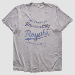 Kansas City Royals 80s T-shirt - Heather Gray - S by Fanatics Real Vintage T-shirts