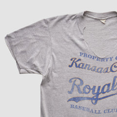 Kansas City Royals 80s T-shirt - Heather Gray - S by Fanatics Real Vintage T-shirts