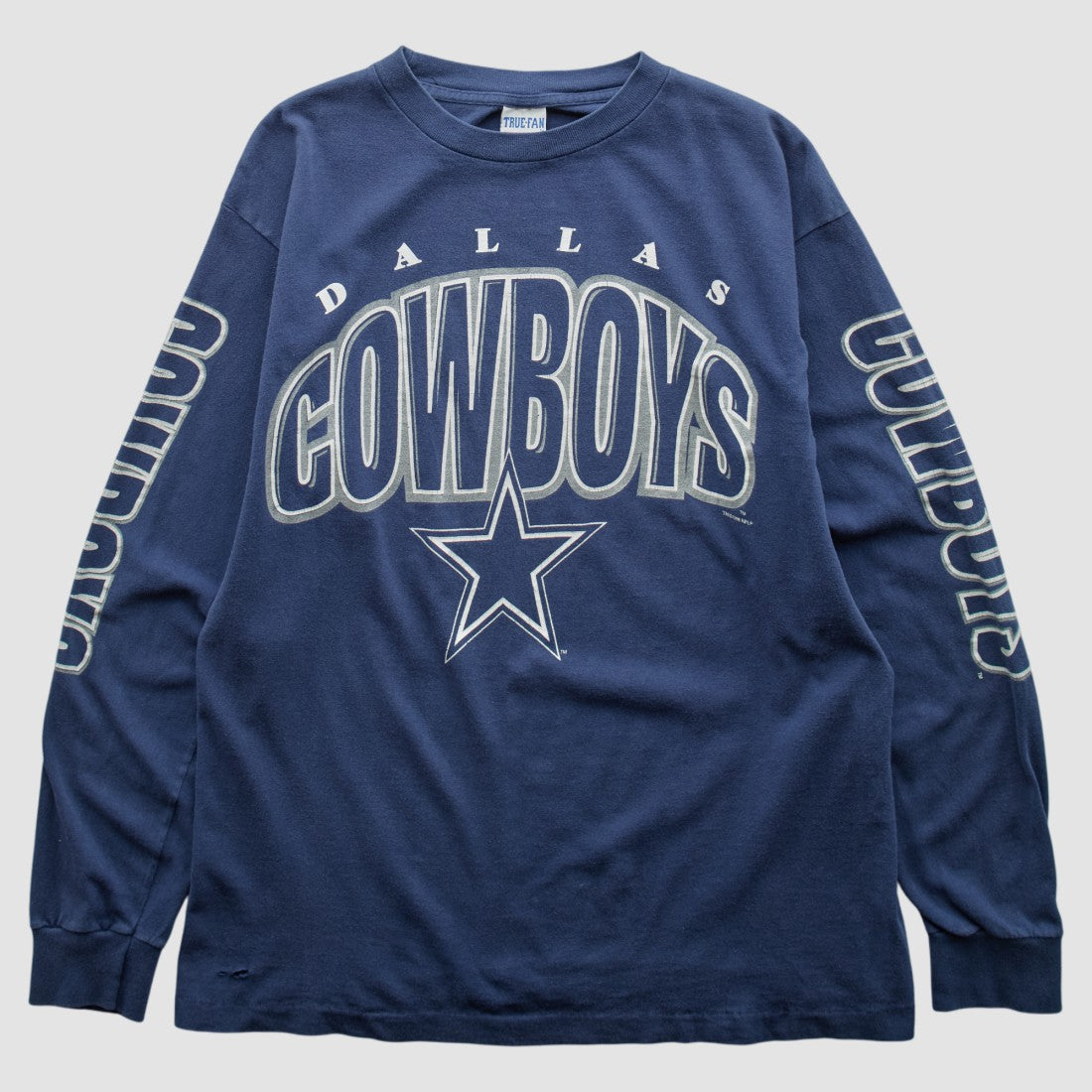 Dallas Cowboys True Fan 90s Long Sleeve T-shirt Navy Vintage