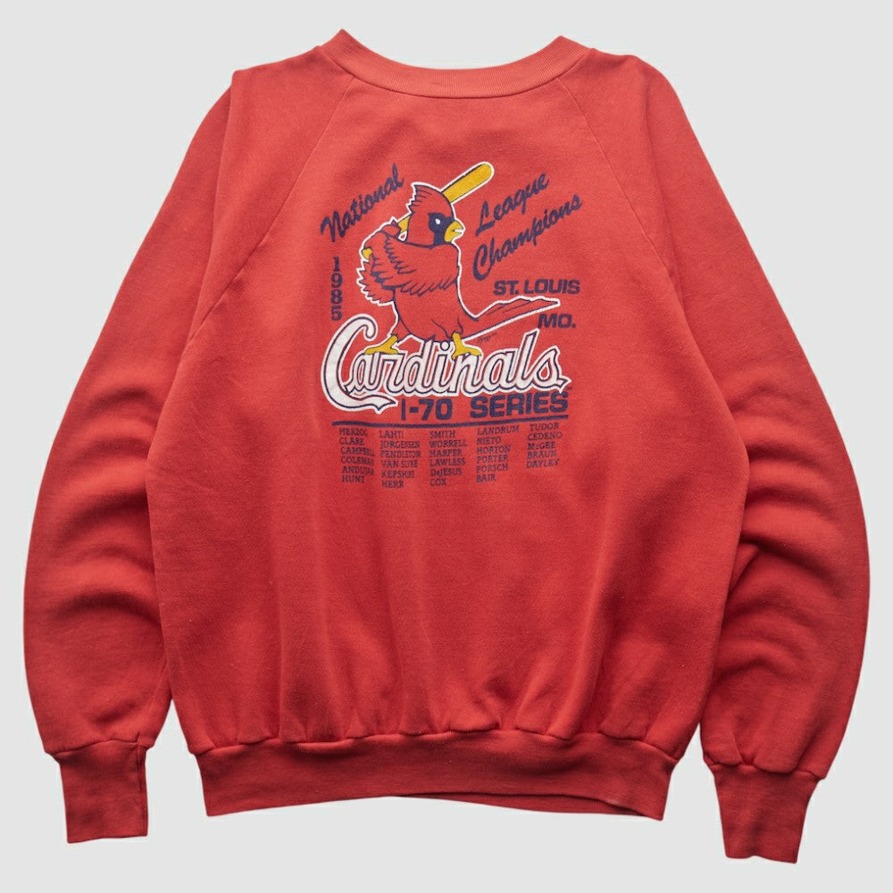 St. Louis Cardinals Healthknit 1985 Pullover Sweatshirt - Red - S by Fanatics Real Vintage Pullover