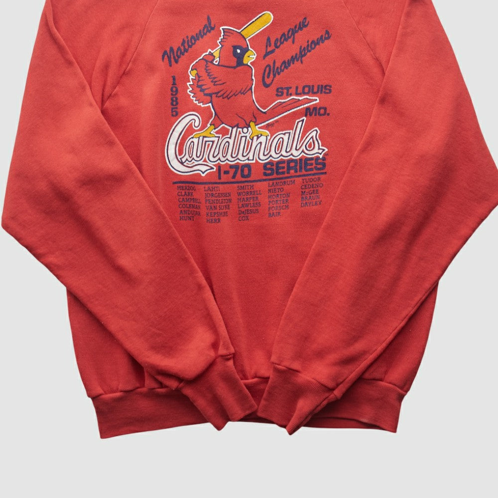 St. Louis Cardinals Healthknit 1985 Pullover Sweatshirt - Red - S by Fanatics Real Vintage Pullover