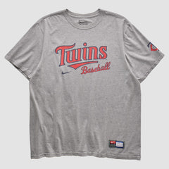 Minnesota Twins Nike 2010s T-shirt - Heather Gray - XL by Fanatics Real Vintage T-shirts