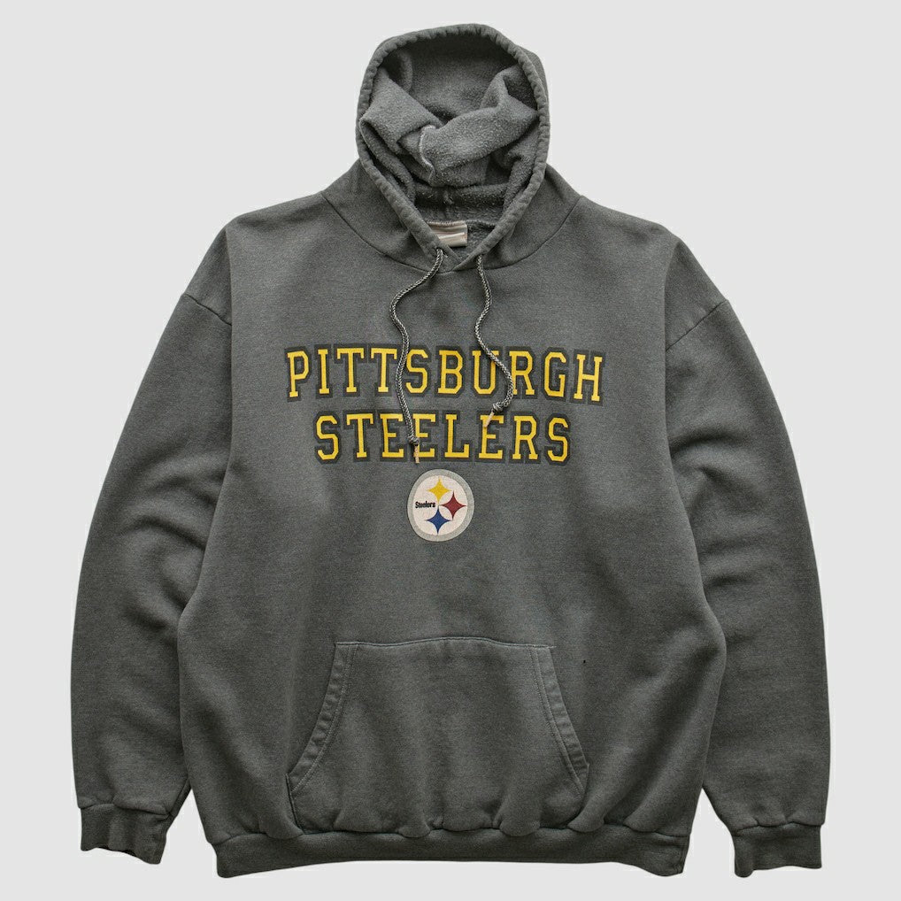 Pittsburgh Steelers NFL 2000s Hooded Sweatshirt Black Vintage
