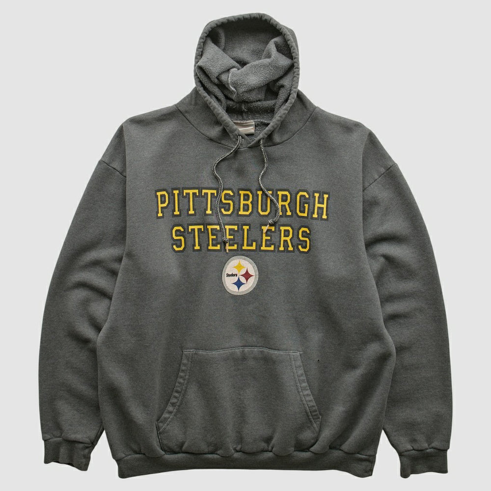 Pittsburgh Steelers NFL 2000s Hooded Sweatshirt Black Vintage