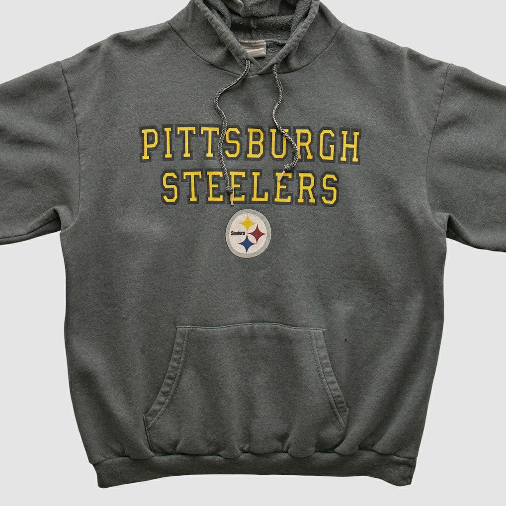 Pittsburgh Steelers NFL 2000s Hooded Sweatshirt Black Vintage