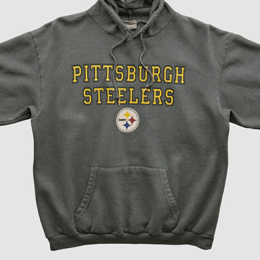 Pittsburgh Steelers NFL 2000s Hooded Sweatshirt Black Vintage