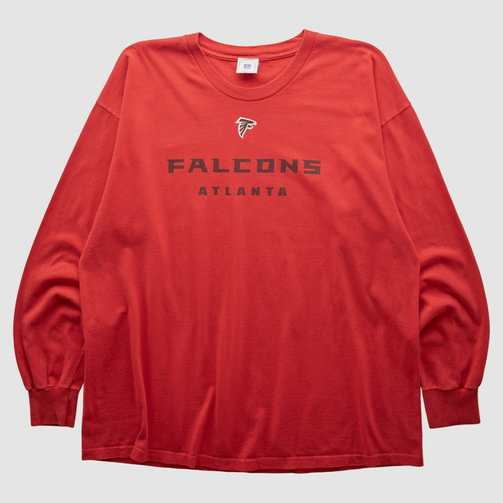 Atlanta Falcons NFL 2000s Long Sleeve T-shirt Red Vintage