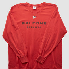 Atlanta Falcons NFL 2000s Long Sleeve T-shirt Red Vintage