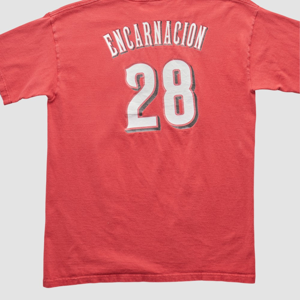 Cincinnati Reds Majestic 2000s T-shirt - Red - S by Fanatics Real Vintage T-shirts