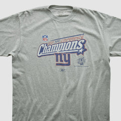 New York Giants Reebok 2007 T-shirt Heather Gray Vintage