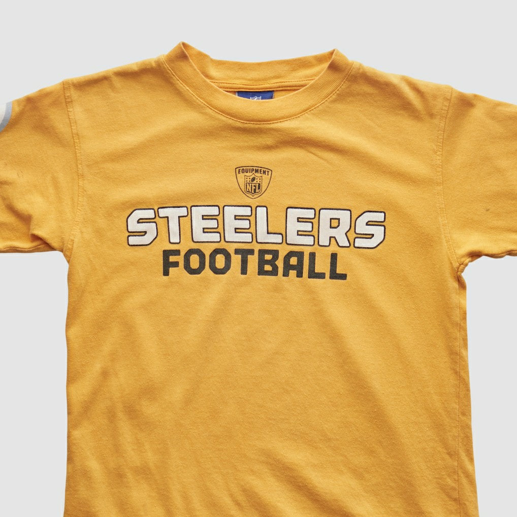 Pittsburgh Steelers Reebok 2000s T-shirt Yellow Vintage