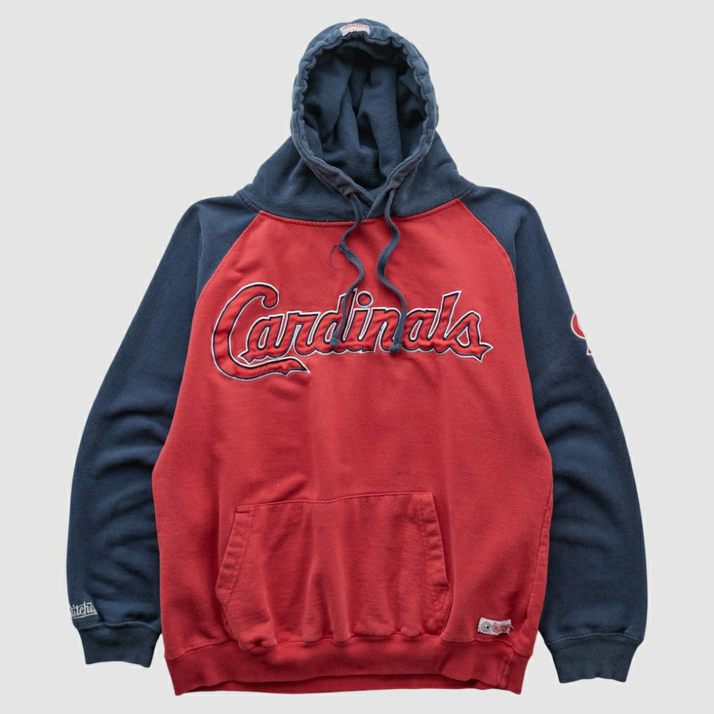 St. Louis Cardinals Stitches 2000s Hooded Pullover Sweatshirt - Red - S by Fanatics Real Vintage Pullover