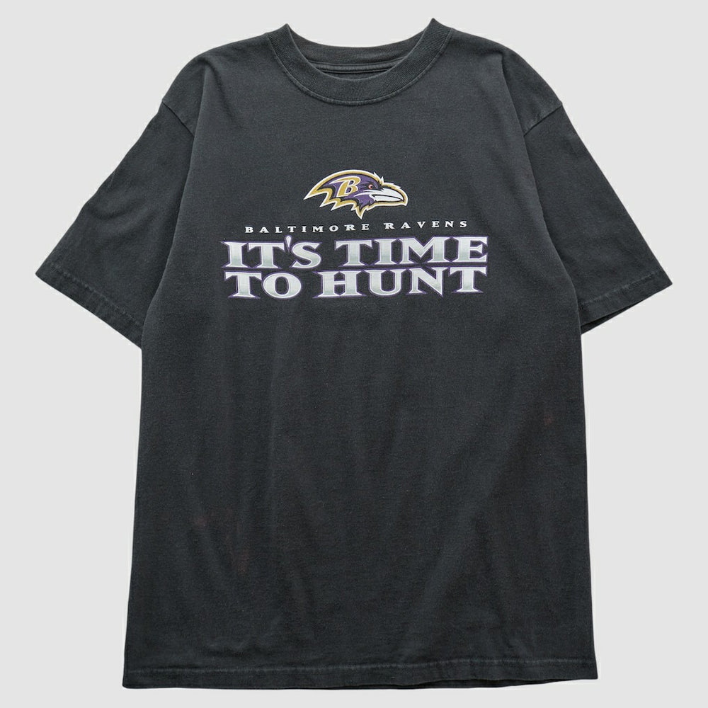 Baltimore Ravens Reebok 2000s T-shirt Black Vintage