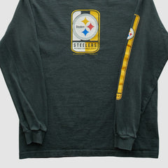 Pittsburgh Steelers Lee Apparel 2001 Long Sleeve T-shirt Charcoal Vintage