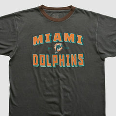 Miami Dolphins Reebok 2000s T-shirt Charcoal Vintage