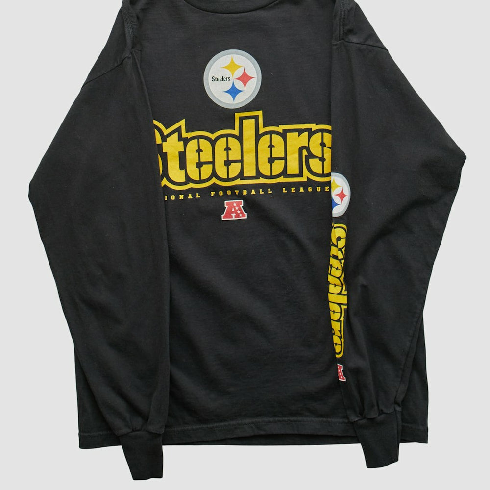 Pittsburgh Steelers NFL 2000s Long Sleeve T-shirt Black Vintage
