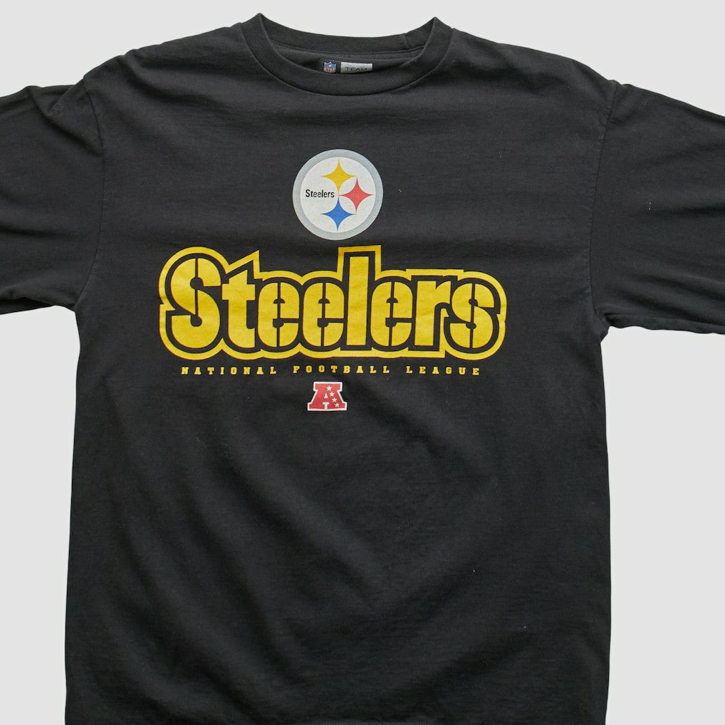 Pittsburgh Steelers NFL 2000s Long Sleeve T-shirt Black Vintage
