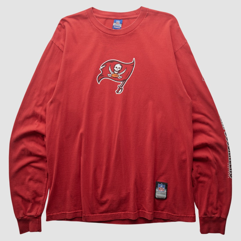 Tampa Bay Buccaneers Reebok 2000s Long Sleeve T-shirt Red Vintage