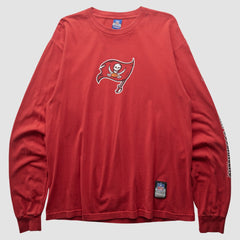 Tampa Bay Buccaneers Reebok 2000s Long Sleeve T-shirt Red Vintage