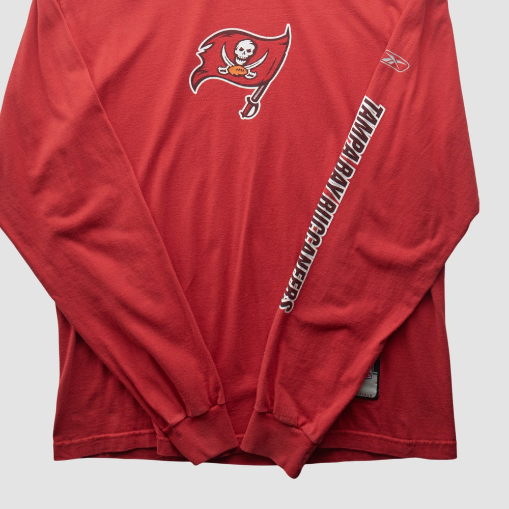 Tampa Bay Buccaneers Reebok 2000s Long Sleeve T-shirt Red Vintage