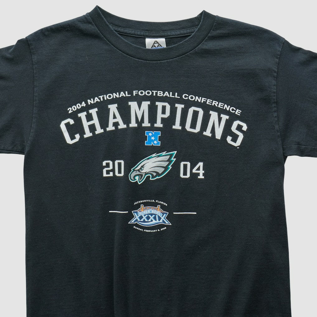 Philadelphia Eagles Alstyle 2004 T-shirt Black Vintage