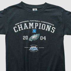 Philadelphia Eagles Alstyle 2004 T-shirt Black Vintage