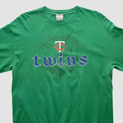 Minnesota Twins Genuine Merchandise 2000s Long Sleeve T-shirt - Green - L by Fanatics Real Vintage T-shirts