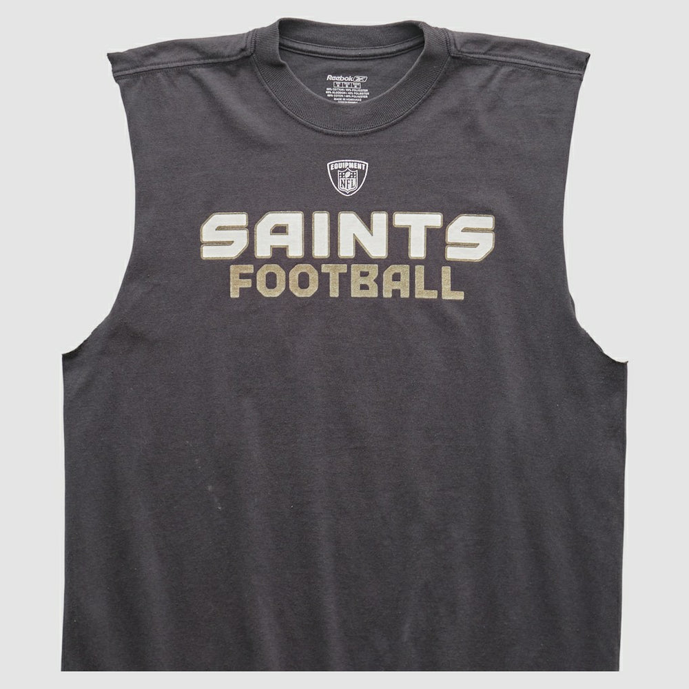 New Orleans Saints Reebok 2000s Tank Black Vintage