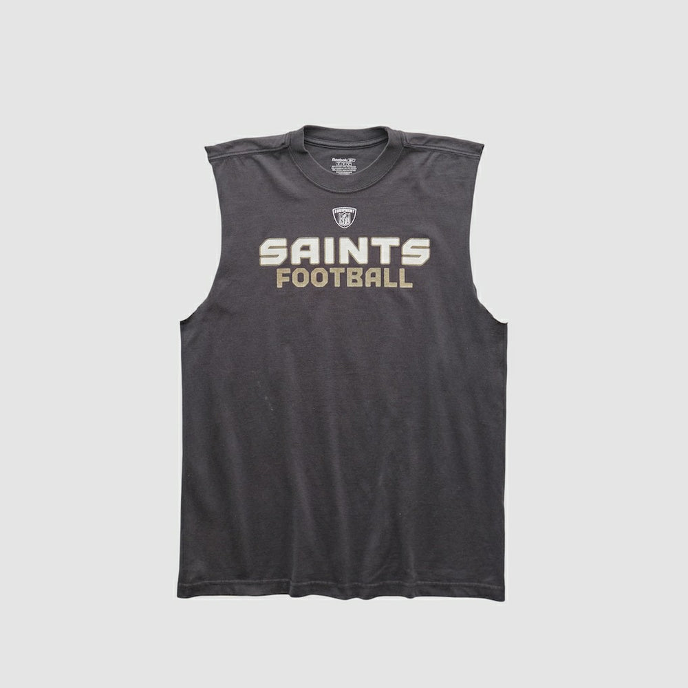 New Orleans Saints Reebok 2000s Tank Black Vintage
