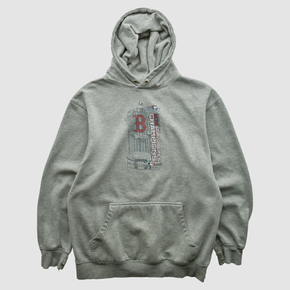 Boston Red Sox 2013 Hooded Pullover Sweatshirt - Heather Gray - XS by Fanatics Real Vintage Pullover