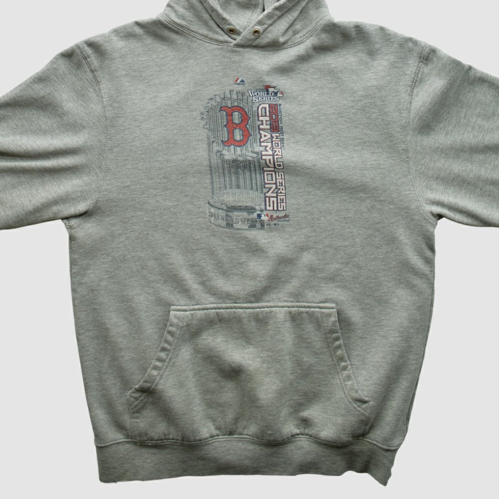 Boston Red Sox 2013 Hooded Pullover Sweatshirt - Heather Gray - XS by Fanatics Real Vintage Pullover