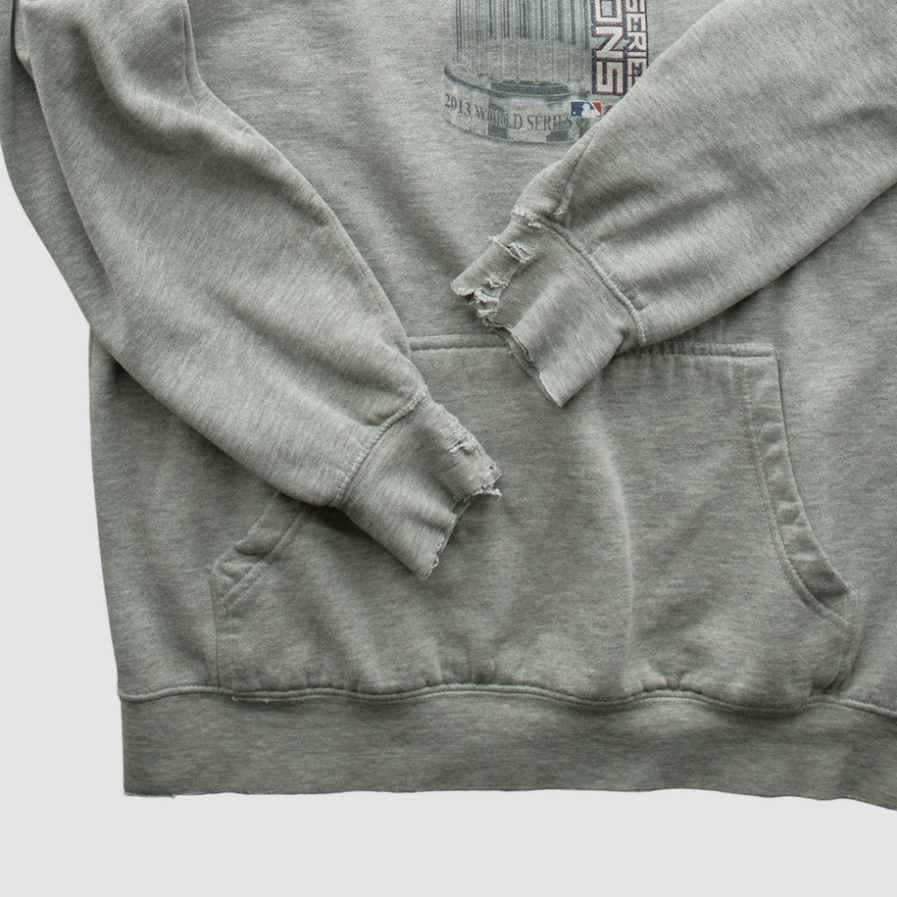 Boston Red Sox 2013 Hooded Pullover Sweatshirt - Heather Gray - XS by Fanatics Real Vintage Pullover
