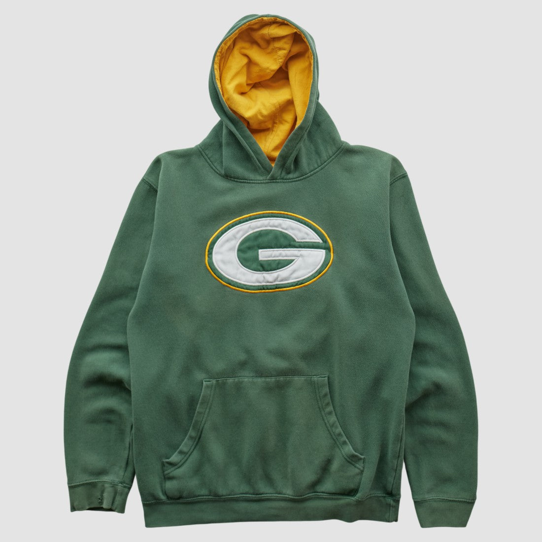 Green Bay Packers NFL 2000s Hooded Pullover Sweatshirt Green Vintage