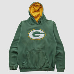 Green Bay Packers NFL 2000s Hooded Pullover Sweatshirt Green Vintage