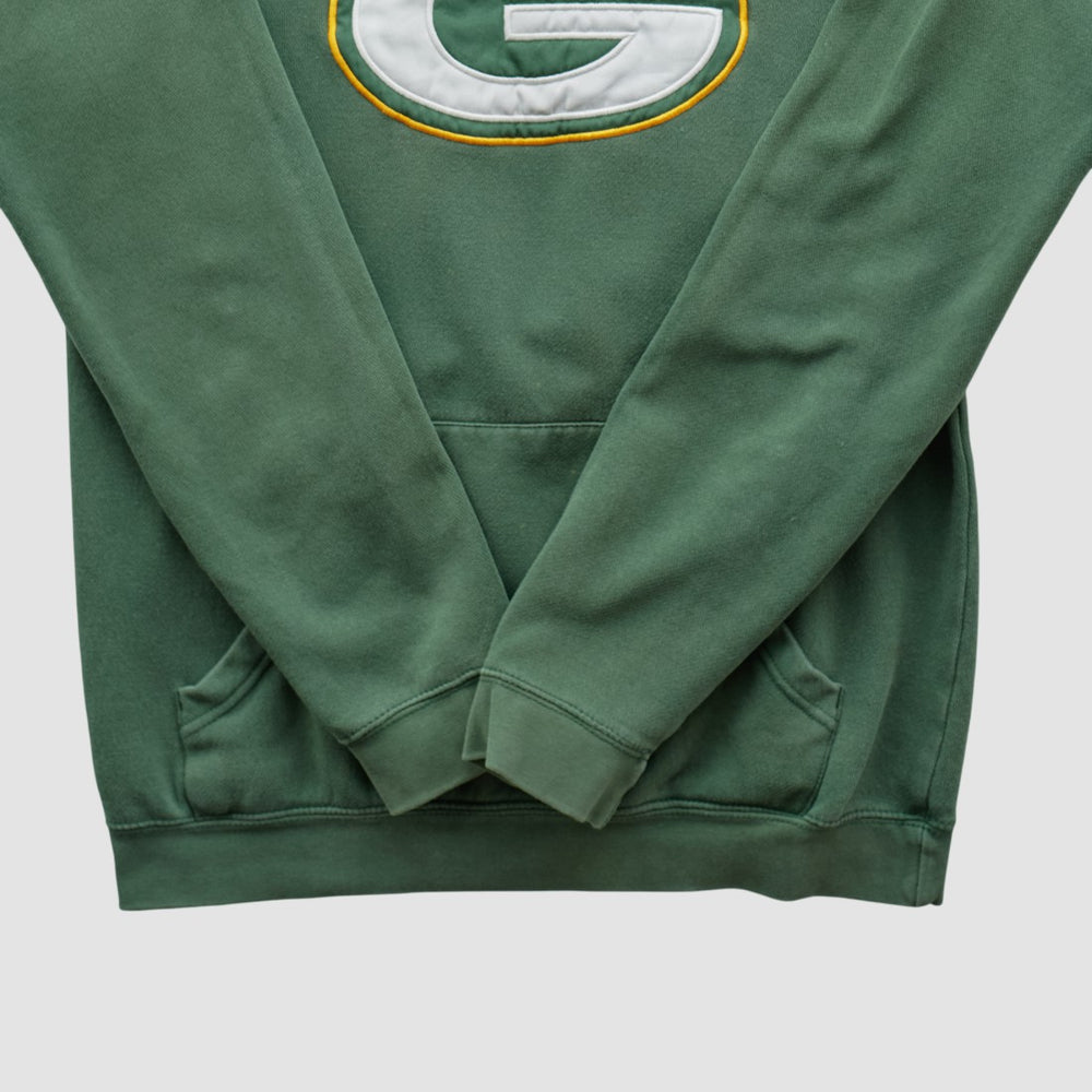 Green Bay Packers NFL 2000s Hooded Pullover Sweatshirt Green Vintage