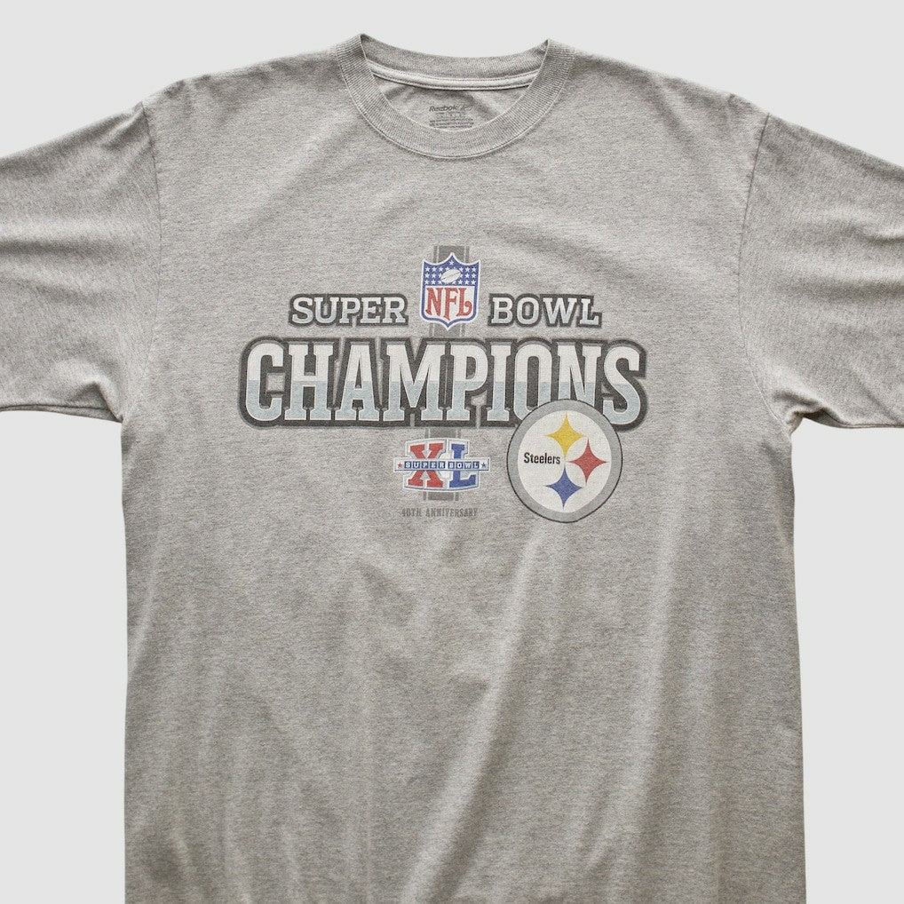 Pittsburgh Steelers Reebok 2006 T-shirt Heather Gray Vintage