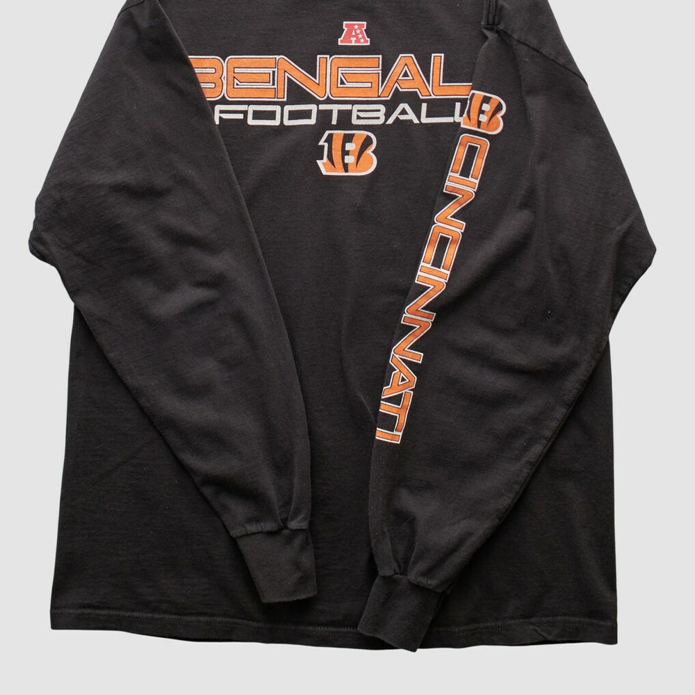 Cincinnati Bengals NFL 2000s Long Sleeve T-shirt Black Vintage
