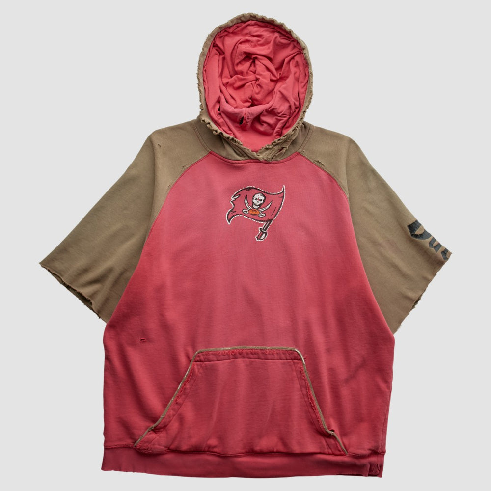 Tampa Bay Buccaneers Reebok 2000s Hooded Pullover Sweatshirt Red Vintage