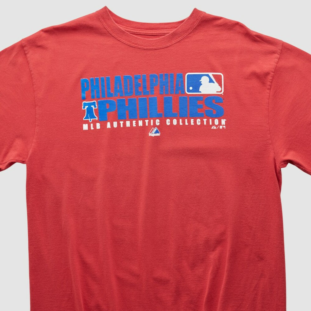 Philadelphia Phillies Majestic 2000s T-shirt - Red - L by Fanatics Real Vintage T-shirts
