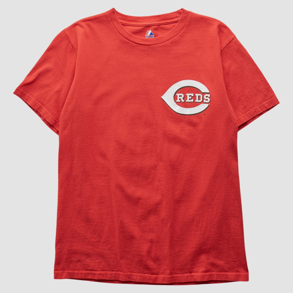 Cincinnati Reds Majestic 2000s T-shirt - Red - S by Fanatics Real Vintage T-shirts