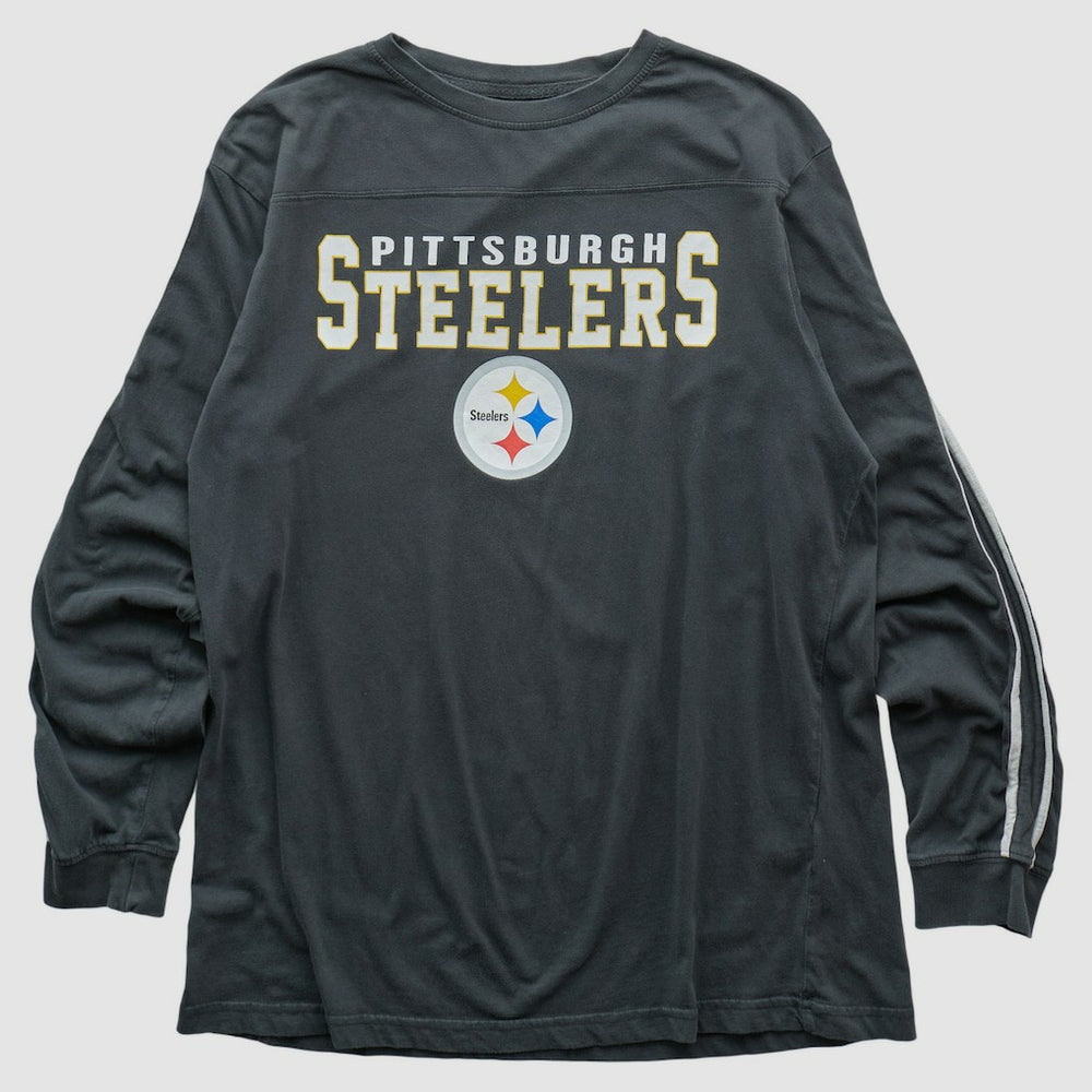 Pittsburgh Steelers Team Edition Apparel 2000s Long Sleeve T-shirt Charcoal Vintage