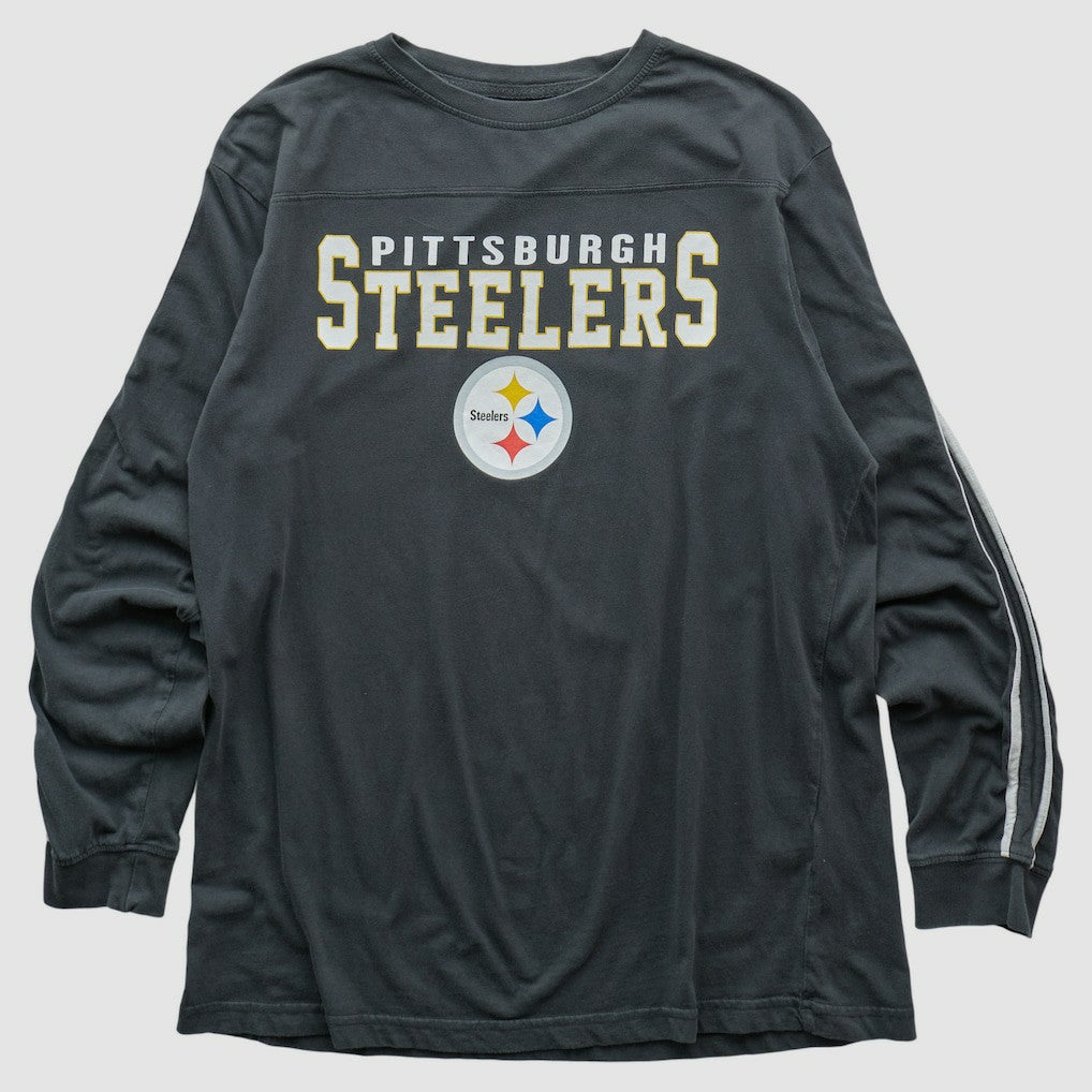 Pittsburgh Steelers Team Edition Apparel 2000s Long Sleeve T-shirt Charcoal Vintage