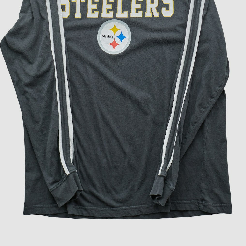 Pittsburgh Steelers Team Edition Apparel 2000s Long Sleeve T-shirt Charcoal Vintage