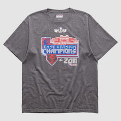 Philadelphia Phillies Majestic 2011 T-shirt - Heather Gray - M by Fanatics Real Vintage T-shirts