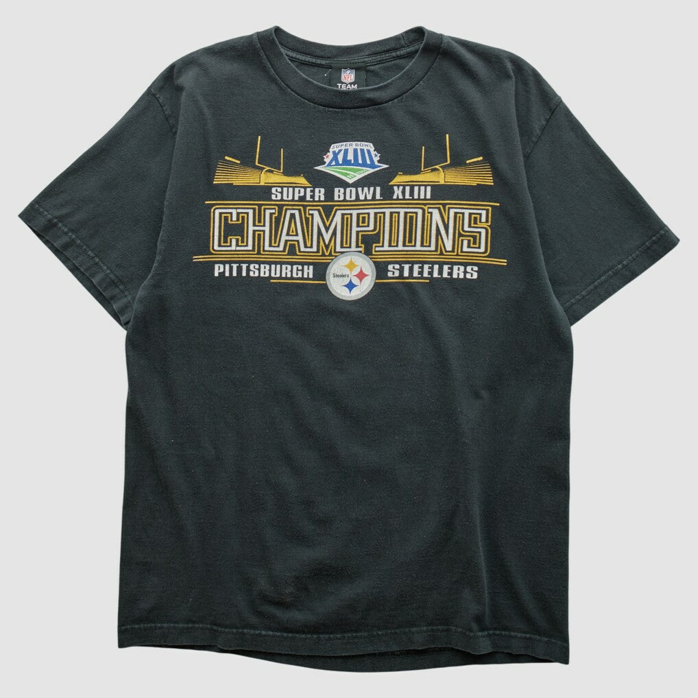 Pittsburgh Steelers NFL 2009 T-shirt Black Vintage