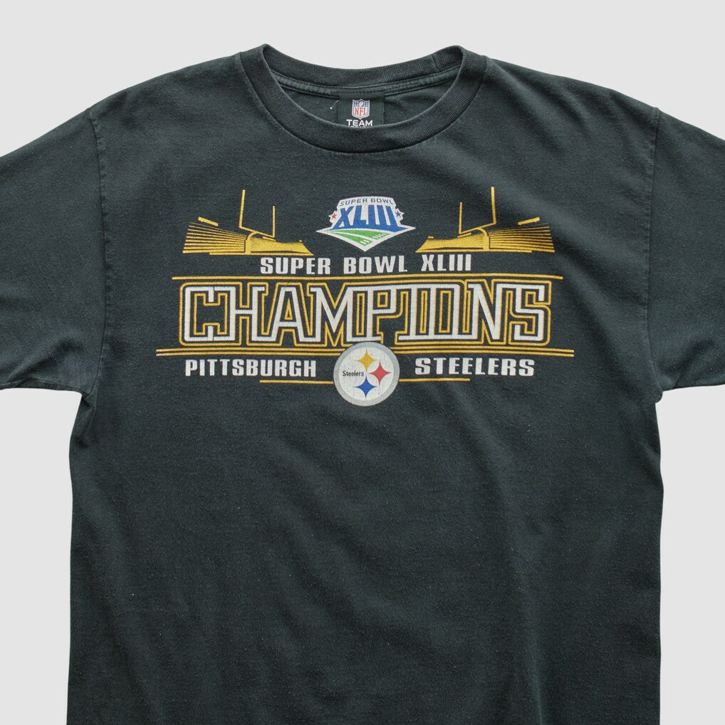 Pittsburgh Steelers NFL 2009 T-shirt Black Vintage